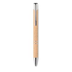 Vue Stylo poussoir blé paille ABS - Bern pecas de couleur orange| Krokrodeal