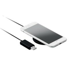 Vue Chargeur sans fil ultrafin - Thinny wireless de couleur noir| Krokrodeal