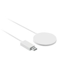 Vue Chargeur sans fil ultrafin - Thinny wireless de couleur blanc| Krokrodeal