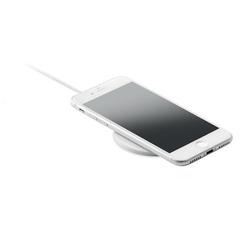 Vue Chargeur sans fil ultrafin - Thinny wireless de couleur blanc| Krokrodeal