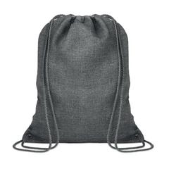 Vue Sac à cordon chiné - Tocayo de couleur gris| Krokrodeal