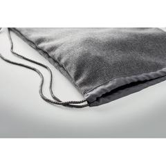 Vue Sac à cordon chiné - Tocayo de couleur gris| Krokrodeal