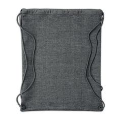 Vue Sac à cordon chiné - Tocayo de couleur gris| Krokrodeal