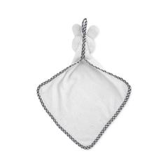 Vue Serviette lapin en peluche - Hug me de couleur blanc| Krokrodeal