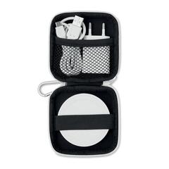 Vue Set chargeur sans fil - Wireless plato set de couleur blanc| Krokrodeal