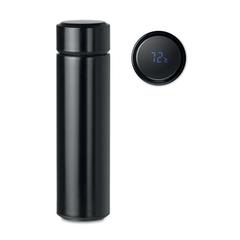 Vue Bouteille avec thermomètre - Pole de couleur noir| Krokrodeal