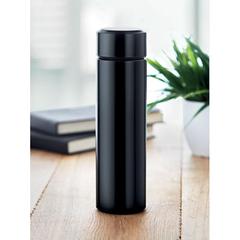 Vue Bouteille avec thermomètre - Pole de couleur noir| Krokrodeal