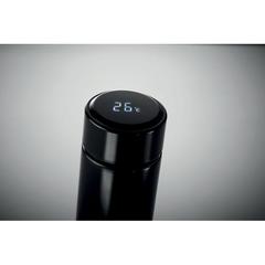 Vue Bouteille avec thermomètre - Pole de couleur noir| Krokrodeal
