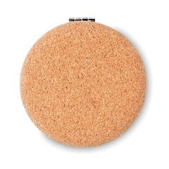 Vue Petit miroir en liège - Guapa cork de couleur marron| Krokrodeal