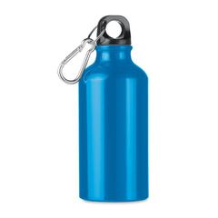Vue Bouteille aluminium 400 ml - Mid moss de couleur bleu| Krokrodeal