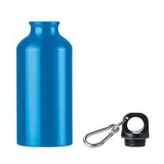 Vue Bouteille aluminium 400 ml - Mid moss de couleur bleu| Krokrodeal