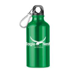Vue Bouteille aluminium 400 ml - Mid moss de couleur vert| Krokrodeal