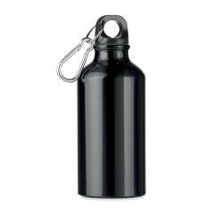 Vue Bouteille aluminium 400 ml - Mid moss de couleur noir| Krokrodeal