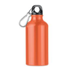Vue Bouteille aluminium 400 ml - Mid moss de couleur orange| Krokrodeal