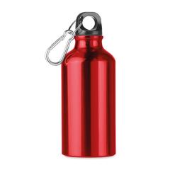 Vue Bouteille aluminium 400 ml - Mid moss de couleur rouge| Krokrodeal