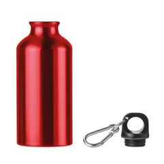 Vue Bouteille aluminium 400 ml - Mid moss de couleur rouge| Krokrodeal