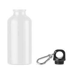 Vue Bouteille aluminium 400 ml - Mid moss de couleur blanc| Krokrodeal