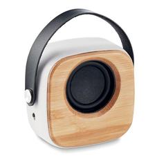 Haut-parleur 3W façade bambou - Ohio sound publicitaire pas cher