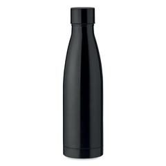 Vue Bouteille double paroi 500ml - Belo bottle de couleur noir| Krokrodeal