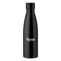 Vue Bouteille double paroi 500ml - Belo bottle de couleur noir| Krokrodeal
