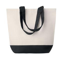 Vue Sac de plage toile 280gr/2 - Kleuren bag de couleur noir| Krokrodeal