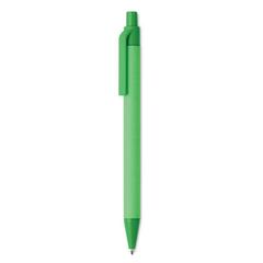 Vue Stylo à bille en papier/maïs - Cartoon coloured de couleur vert| Krokrodeal