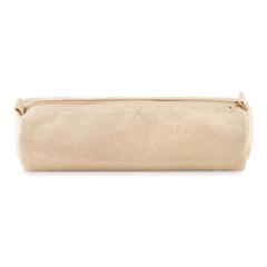 Vue Trousse en coton - Natu pouch de couleur marron| Krokrodeal