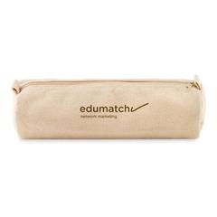 Vue Trousse en coton - Natu pouch de couleur marron| Krokrodeal