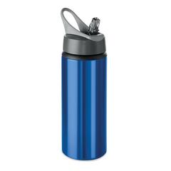 Vue Bouteille Aluminium 600 ml - Atlanta de couleur bleu| Krokrodeal