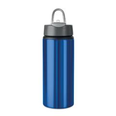 Vue Bouteille Aluminium 600 ml - Atlanta de couleur bleu| Krokrodeal