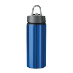 Vue Bouteille Aluminium 600 ml - Atlanta de couleur bleu| Krokrodeal