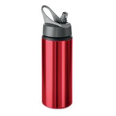 Vue Bouteille Aluminium 600 ml - Atlanta de couleur rouge| Krokrodeal