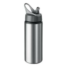 Vue Bouteille Aluminium 600 ml - Atlanta de couleur gris| Krokrodeal