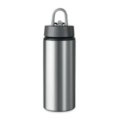 Vue Bouteille Aluminium 600 ml - Atlanta de couleur gris| Krokrodeal