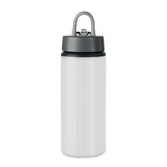 Vue Bouteille Aluminium 600 ml - Atlanta de couleur blanc| Krokrodeal