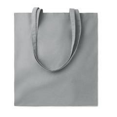 Vue Sac shopping coton 180gr/m² - Cottonel colour ++ de couleur gris| Krokrodeal