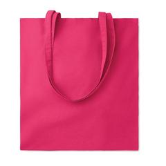 Vue Sac shopping coton 180gr/m² - Cottonel colour ++ de couleur rose| Krokrodeal