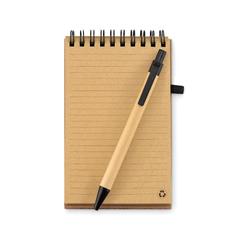Vue Carnet A6 en liège avec stylo - Sonoracork de couleur noir| Krokrodeal