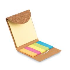 Vue Bloc-notes couv. en liège - Foldcork de couleur marron| Krokrodeal