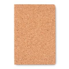 Vue Carnet A5 couverture en liège - Notecork de couleur marron| Krokrodeal