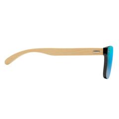 Vue Lunettes de soleil - Aloha de couleur bleu| Krokrodeal