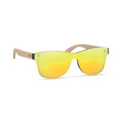 Vue Lunettes de soleil - Aloha de couleur jaune| Krokrodeal