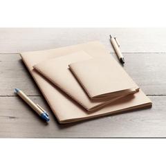Vue Carnet A6 couv en carton - Mini paper book de couleur marron| Krokrodeal