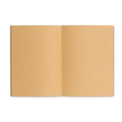 Vue Carnet A6 couv en carton - Mini paper book de couleur marron| Krokrodeal