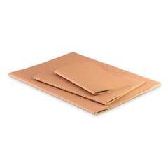 Vue Carnet A6 couv en carton - Mini paper book de couleur marron| Krokrodeal