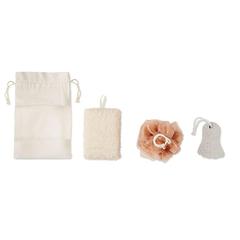 Vue Set de bain pochette coton - Cuida set de couleur marron| Krokrodeal