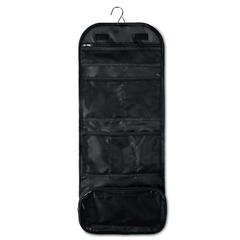 Vue Sac d'accessoires de voyage - Cote bag de couleur noir| Krokrodeal
