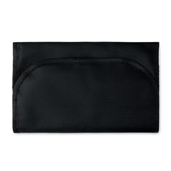 Vue Sac d'accessoires de voyage - Cote bag de couleur noir| Krokrodeal