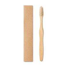 Vue Brosse à dents en bambou - Dentobrush de couleur blanc| Krokrodeal