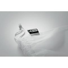Vue Sac alimentaire en filet RPET - Veggie rpet de couleur blanc| Krokrodeal